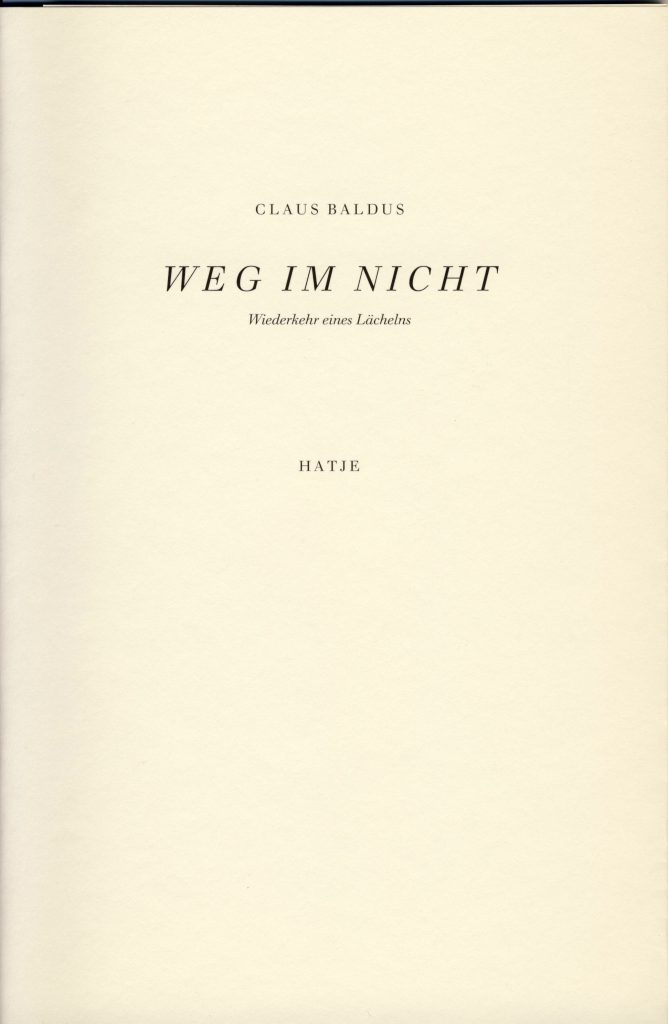Weg im Nicht-1994-Gerd Hatje Stuttgart-ISBN 3-7757-0532-5